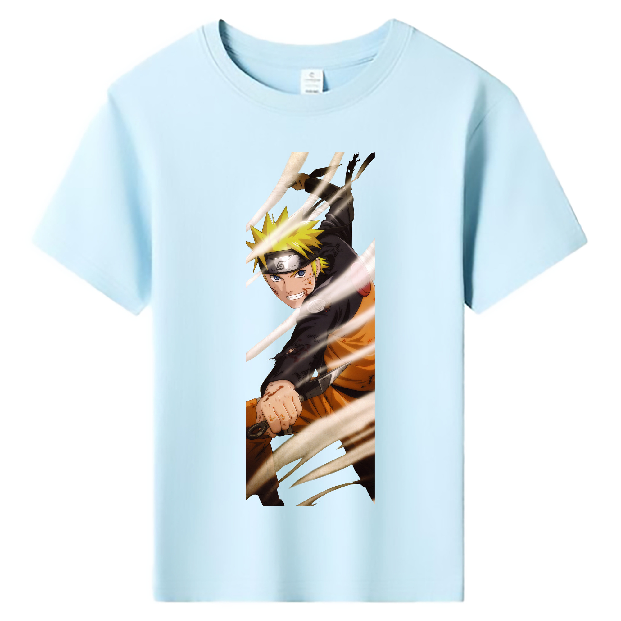 （画像用） NARUTO -ナルト- うずまき ナルト Uzumaki Naruto 綿100％キッズTシャツ（フロントプリント）